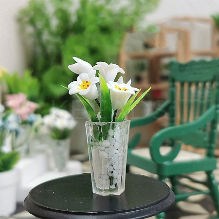 Resin Flower Vase Ornaments PW-WG27865-01-1