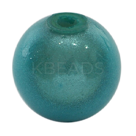 Spray Painted Acrylic Beads X-PB9280-2-1