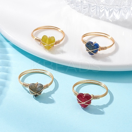 Gemstone Finger Rings RJEW-TA00232-01-1