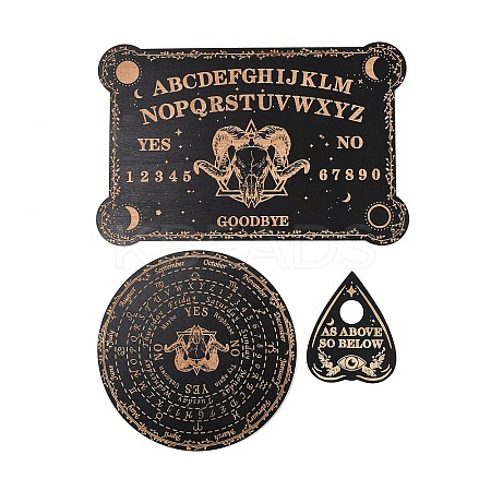 3Pcs 3 Styles Wood Pendulum Board WICR-L001-01D-1