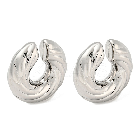 Non-Tarnish 304 Stainless Steel Cuff Earrings EJEW-G377-04B-1