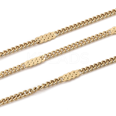 304 Stainless Steel Curb Chains CHS-L033-02G-1