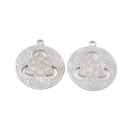 Non-Tarnish 304 Stainless Steel Pendants STAS-B031-27P-1