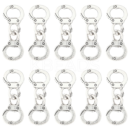 10Pcs Tibetan Style Alloy Links/Connectors TIBE-YW0001-91-1