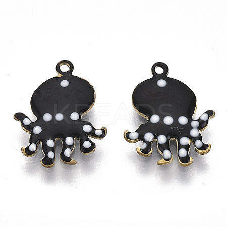 Alloy Enamel Charms PALLOY-S174-14A-1