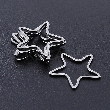 Non-Tarnish 201 Stainless Steel Linking Rings LS-STAS-S105-T943-1-1