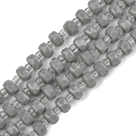 Opaque Glass Beads Strands GLAA-P076-01C-04-1