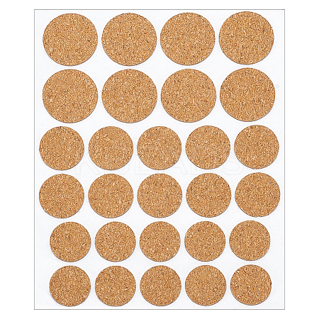 20 Sheets Cork Label Stickers AJEW-BC0009-59-1