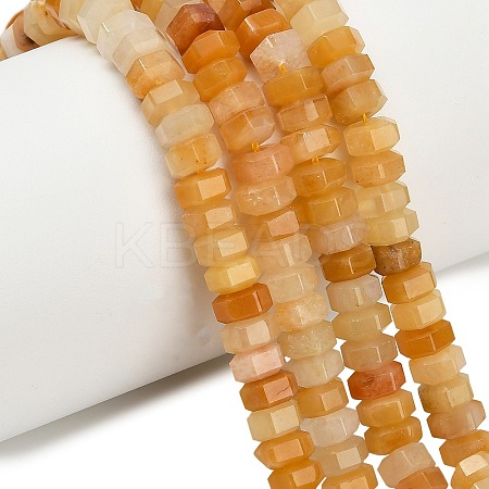 Natural Yellow Aventurine Beads Strands G-G317-A05-3x6mm-1