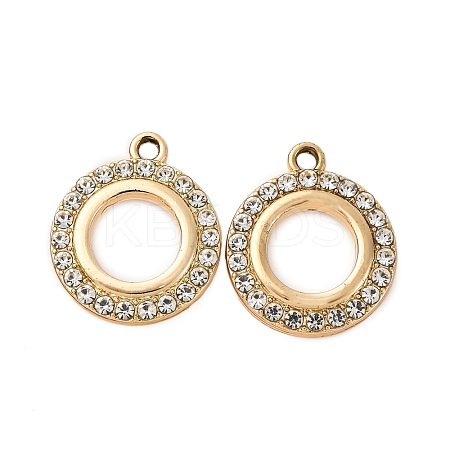 Alloy Rhinestone Pendants PALLOY-S052-04G-1