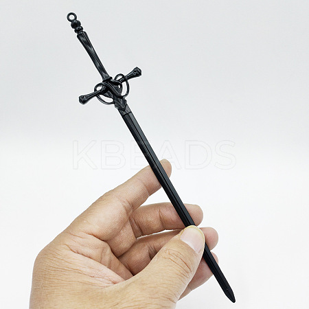 Alloy Flow Su Sword Hairpin Ancient Costume Headwear Hairpin Electroplating Pendant Sword LS-ST1136817-1