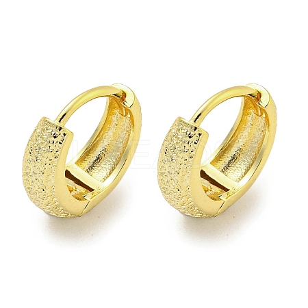 Thick Brass Hoop Earrings EJEW-L211-011M-G-1