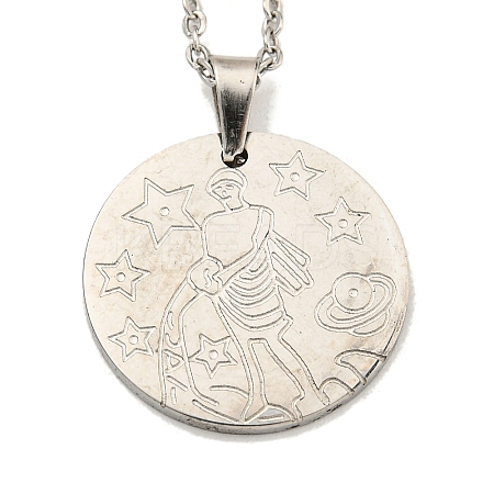 Non-Tarnish Constellation Pendant Necklaces LS-NJEW-S422-04P-11-1