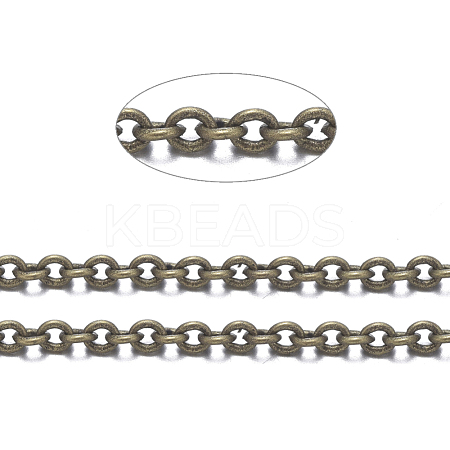 Brass Cable Chains CHC-034Y-AB-NF-1