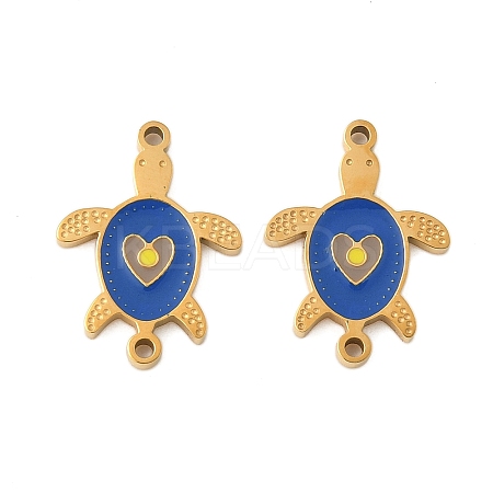 304 Stainless Steel Enamel Connector Charms STAS-Z139-02G-1