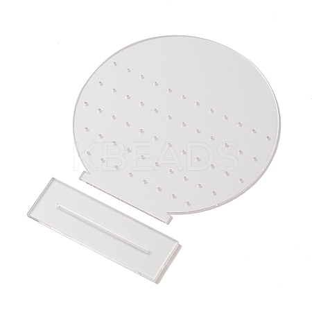 (Defective Closeout Sale: Uneven Holes) Acrylic Earring Display Stands LS-EDIS-XCP0001-03B-1