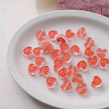 Acrylic Enamel Beads OACR-I011-22B-1