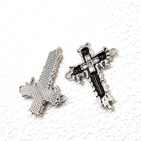 Stainless Steel Enamel Religion Connector Charms PW-WGCB49C-03-1
