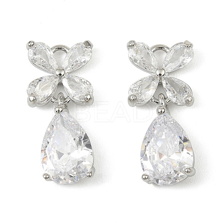 Brass Micro Pave Cubic Zirconia Pendants LS-KK-C107-20A-P-1