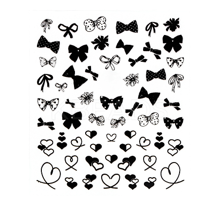 3D Black Transfer Stickers Decals MRMJ-R090-59-DP3225-1