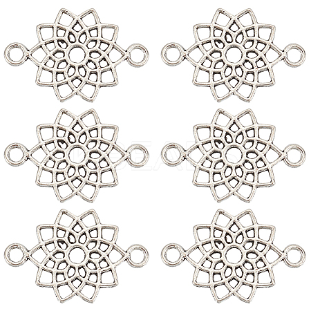 100Pcs Tibetan Style Alloy Connector Charms FIND-SC0006-16-1