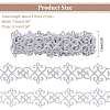 Polyester Floral Embroidery Lace Trim OCOR-WH0079-89-2
