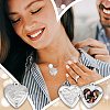 20Pcs 2 Colors Valentine's Day Brass Locket Pendant KK-GA0001-58-5