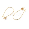 Brass Ear Hooks KK-F916-02G-2