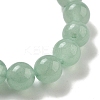 Round & Cat Head Natural Green Aventurine Beaded Stretch Bracelets for Women BJEW-K251-03B-4