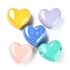 10Pcs 5 Colors Opaque Acrylic European Beads MACR-YW0002-05-2