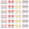 48Pcs 4 Colors Polyester Embroidery Sew on Appliques PATC-FG0002-01-1