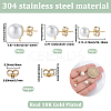 304 Stainless Steel Stud Earring Findings EJEW-SP0001-17H-2