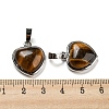 Natural Tiger Eye Pendants G-I358-A20-3