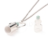 304 Stainless Steel Openable Perfume Bottle Pendant Necklaces NJEW-I239-05S-4
