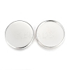 304 Stainless Steel Plain Edge Bezel Cups STAS-E460-10S-20MM-1