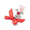 Angel Glass Pearl Beads & Acrylic Pendant Decorations HJEW-JM03184-03-6