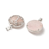 Natural Rose Quartz Pendants FIND-PW0025-04N-3