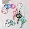 9Pcs Ring Food Grade Eco-Friendly Silicone Focal Beads JX895G-3