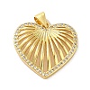 Mother's Day Brass Micro Pave Clear Cubic Zirconia Pendants FIND-Z041-20A-1