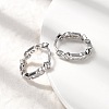 Brass Micro Pave Cubic Zirconia Hoop Earrings EJEW-P322-02P-3