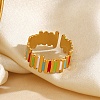 304 Stainless Steel Cuff Open Rings for Women RJEW-I113-02G-04-2