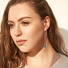 6 Pairs 6 Colors Resin Teardrop Dangle Earrings EJEW-AN0001-21-4