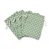 Polycotton(Polyester Cotton) Packing Pouches Drawstring Bags ABAG-T007-01F-3