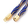 Nylon Cord Silder Bracelets MAK-C003-03G-24-3