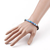 Polymer Clay Heishi Beads Stretch Bracelets BJEW-JB05811-04-4