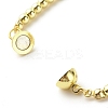 Brass Round Beaded Bracelet with Magnetic Clasp for Women BJEW-JB07629-6