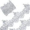 3 Yards Polyester Flower Lace Ribbon OCOR-GF0005-61-1