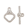 Brass Toggle Clasps KK-G548-34D-P-2