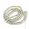 Electroplate Non-magnetic Synthetic Hematite Beads Strands G-T061-137B-2