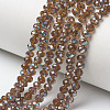 Electroplate Glass Beads Strands EGLA-A034-T6mm-J17-1